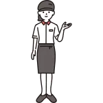 Female Fast Food Clerk SVG Icon